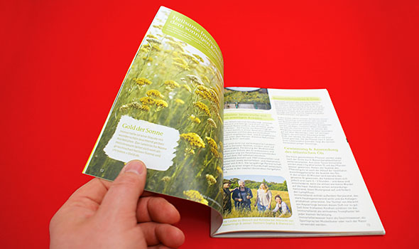 Broschüren im DIN-A5-Format bieten ausreichend Platz für Bild und Text. BRO_RDH_A5_Recycling_Informationsbroschuere_geklammert_Recyclingpapier_farbig_04506.jpg