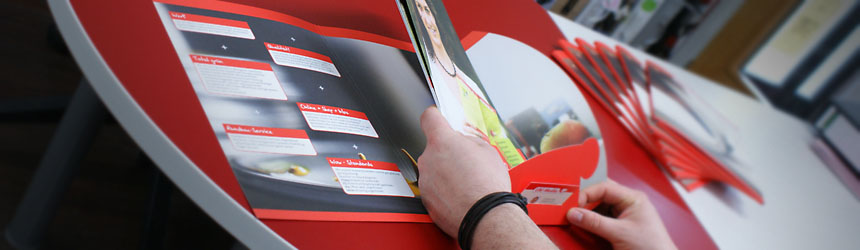 Gestanzte Mappen drucken lassen Gestanzte Mappen drucken lassen
