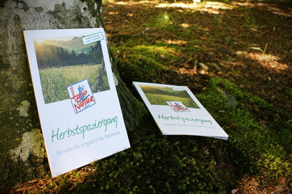 Broschürendruck: Muster auf 100% ungestrichenem Recycling-Papier Broschueren Druckprodukt-auf-100% Recyclingpapier